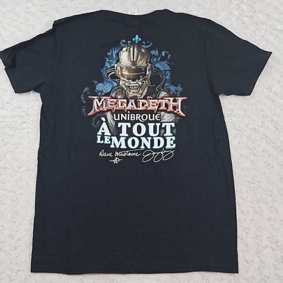Megadeth Unibroue A Tout Le Monde Mens Size Large Graphic Tee Dave Mustaine Beer - Picture 6 of 7